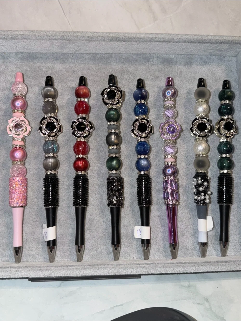 P1359 Handcrafted Beaded Decorative Ballpoint Pen - You choose